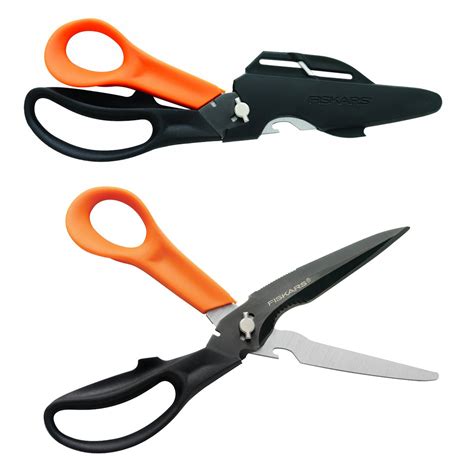 fiskars cutsmore ultimate multi purpose scissors  green head
