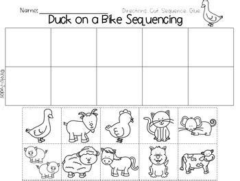 duck   bike sequencing activity duck   bike sequencing