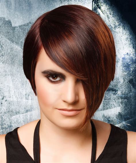 short straight alternative pixie hairstyle with