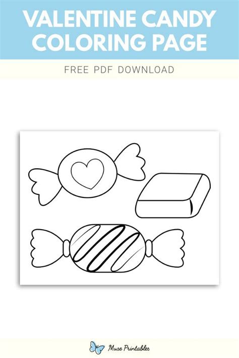 printable valentine candy coloring page    https