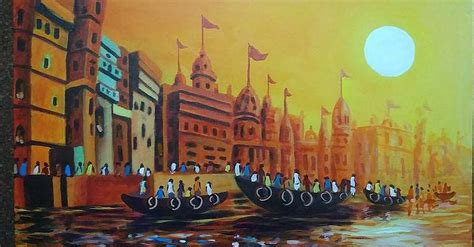 Ganga River Paintings Fine Art America