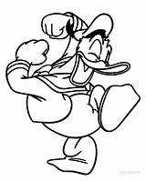 Donald Duck Coloring Pages Cartoon Kids Printable sketch template