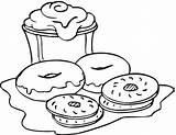 Donat Mewarnai Kue Donuts Hitam Menggambar Kataucap Sketsa Pueda Utililidad Aporta Deseo Snacks1 sketch template