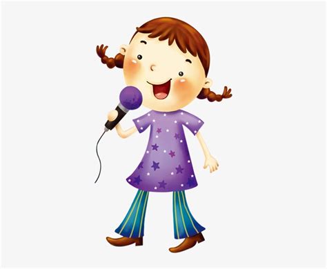 cartoon  singing clip art  children singing song png image