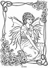 Coloring Pages Petunia Fairy Doverpublications Book Dover Publications Stress Faries Getcolorings Printable sketch template