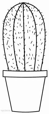 Cactus Coloring Pages Kids Printable Cool2bkids Cute Online Choose Board Spines Pattern Patterns sketch template