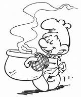 Smurf Coloring Pages Cooker Kids Technosamrat Baker Smurfs Rider Fish Cooking sketch template