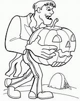 Frankenstein Coloring sketch template