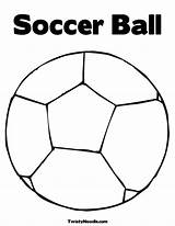 Coloring Ball Pages Soccer Sports Printable Template Popular sketch template