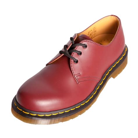 dr  martens   cherry red leather shoe ebay