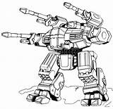 Malice Mech Battletech Roboter Colorear Mechwarrior Ausmalen Colouring Battlemech Sfondo Robotech Sarna sketch template