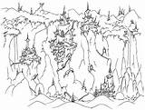 Cliff Castles Cliffs Spooky Mountains Coloringpagebook Book Filminspector Designlooter sketch template