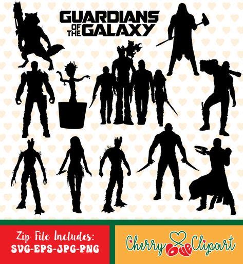 Guardians Of The Galaxy Silhouettes Sale Eps Svg Png And  Files