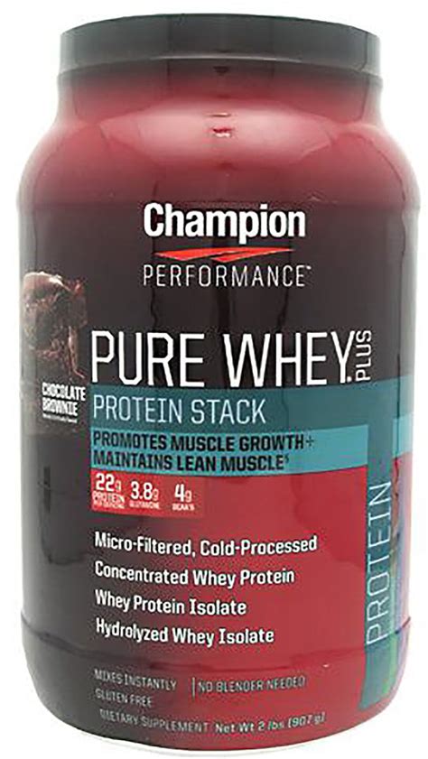 champion nutrition pure whey plus protein stack powder