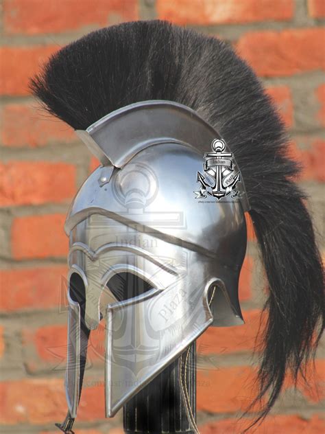 antique greek spartan helmet roman battle warrior helmet  etsy