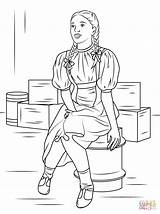 Coloring Dorothy Pages Gale Drawing Printable sketch template