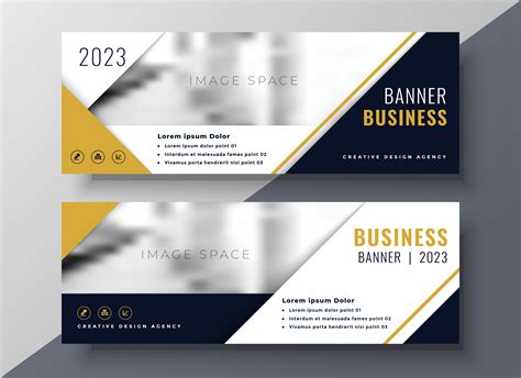 corporate business banner design template   vector art