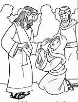 Jesus Heals Miracles Jairus Bleeding Crippled Netart Faithful sketch template