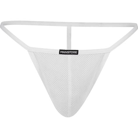 manstore m2181 string tanga mens underwear thong brief see through mesh