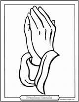 Praying Hands Rosary Printable Easy Pray Saintanneshelper sketch template