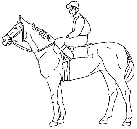 printable kentucky derby coloring pages