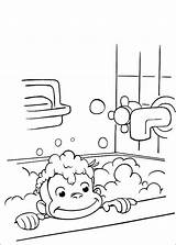 Curious George Coloring Pages Kids Technosamrat sketch template