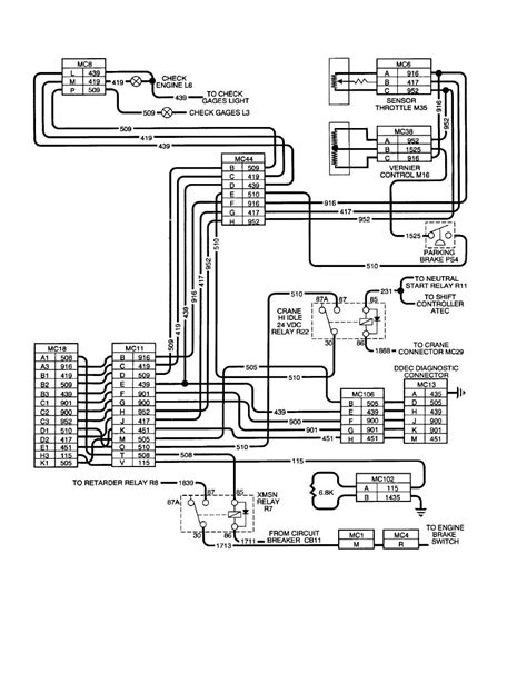 detroit ddec  ecm wiring diagram wiring diagram