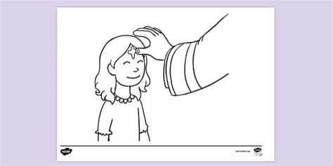ash wednesday child colouring sheet colouring sheets