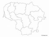 Lithuania Counties sketch template