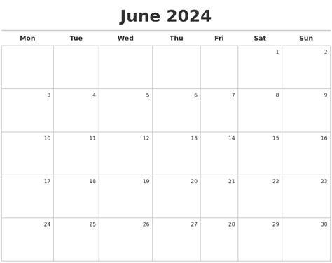 calendar july  june  calendar  ireland printable
