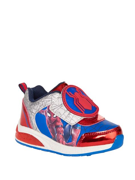 boys spiderman lighted athletic shoes walmartcom