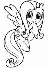 Pony Little Coloring Pages Fluttershy Luna Princess Getcolorings sketch template