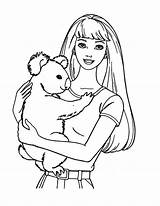 Pages Coloring Barbie Girls Colouring Printable sketch template