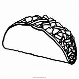Taco Coloring Clipart Pages Bell Color Book Logo Print Popular Clipground Christmas Coloringhome sketch template