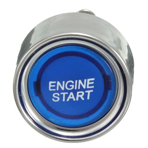 blue led universal car engine start push button illuminated switch starter blue lazada ph