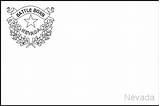 Nevada State Coloring Pages Flags Symbols Template Book States Large Colouring sketch template