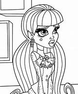 Draculaura Coloring Pages Monster High Getcolorings Printable sketch template