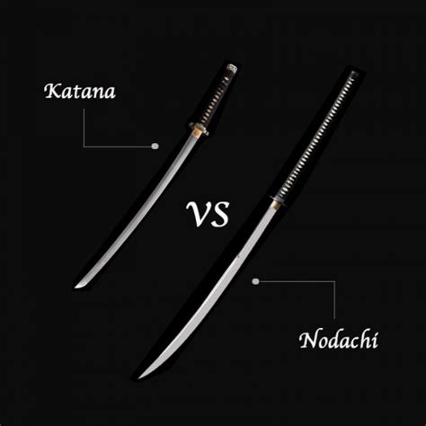 nodachi sword compared  katana