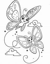Coloring Butterfly Pages Cute Color Kids Printable Strawberry Butterflies Girls Shortcake Princess Colouring Spring Disney Sheets Garden Crayola 0d Butter sketch template