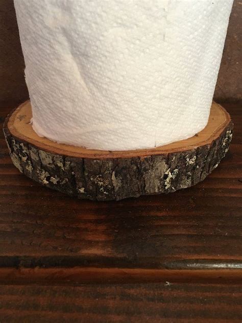 rustic paper towel holder kitchen accessory rustic decor etsy