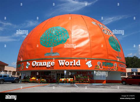 elis orange world  worlds largest orange kissimmee florida usa stock photo alamy