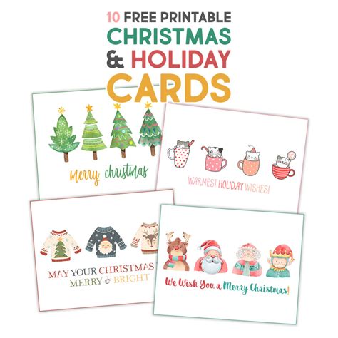 fabulous  printable christmas holiday cards  cottage market