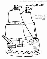 Mayflower Coloring Ship Pages Getcolorings Printable Color sketch template