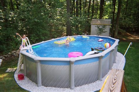 fiberglass  ground pools  backyard