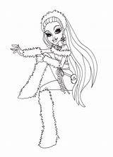 Monster High Abbey Coloring Getdrawings Pages sketch template