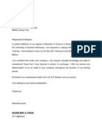 application letter  work immersion ict student