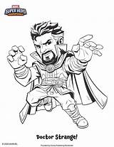 Super Coloriage Doctor Heros Dessin Imprimer Superhero Captain Adventure Spidey Sneak Panther sketch template