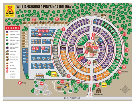 williams arizona campground williams exit  circle pines koa