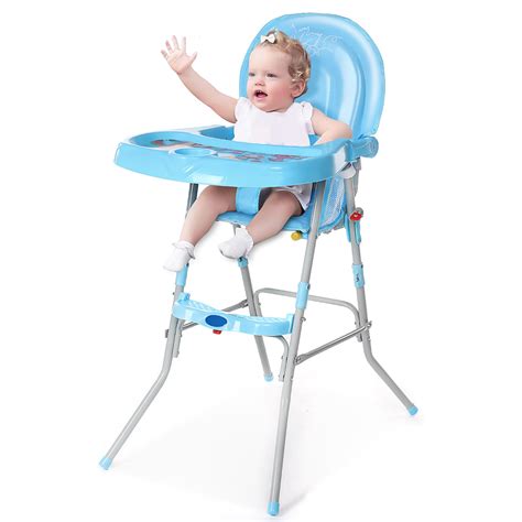 baby folding high chair save space small apartment infant