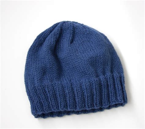 adults simple knit hat  lion brand wool ease  knitting patterns loveknitting